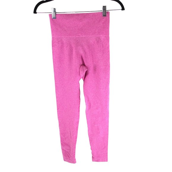 Halara Seamless Flow High Waisted Tummy control 7/8 Leggings Super Pink XS - Picture 4 of 5